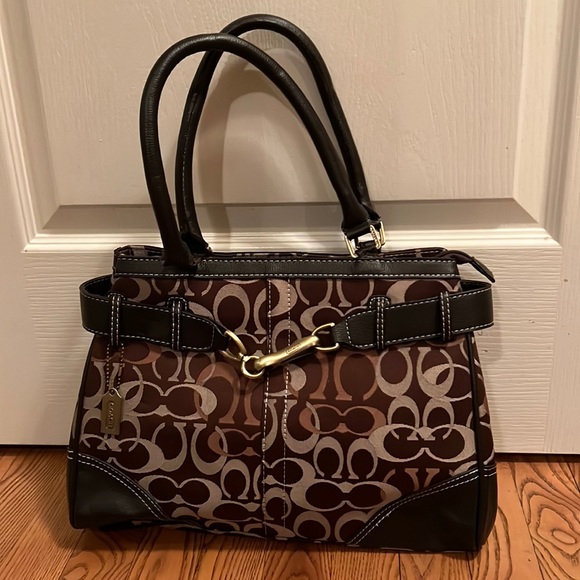 Coach Bags Coach Signature Satchel Style Bag Circa 200 M04k5659